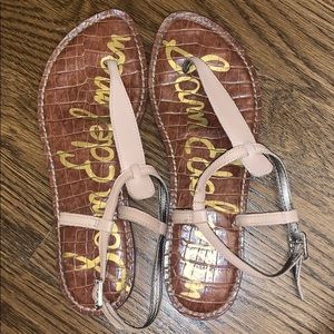 Sam Edelman Nude Thong Sandals